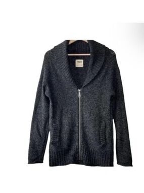 TNA Zip-Up Shawl Collar Sweater